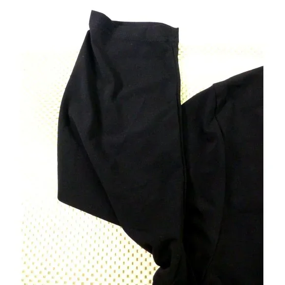 Another Thyme Black & Blue Beaded 3/4 Sleeve Top Scalloped Hem Size 2X USA Made - Picture 12 of 12